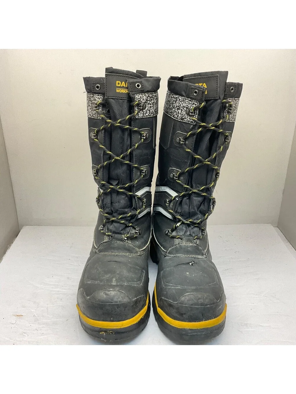 DAKOTA Men's 8530 Steel Toe Steel Plate Safety Winter Felt Pack Boots Black 9M